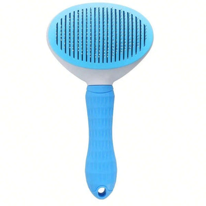 1pc Cat Grooming Brush Pet Hair Remover Comb Anti-Slip Stainless Steel Dog Brush Cat Accessory